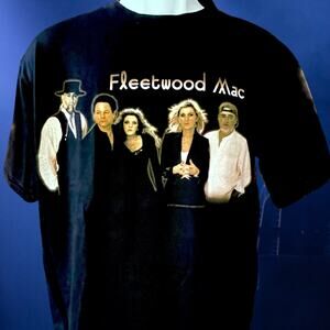 Vtg. 90s Fleetwood Mac Concert T-Shirt Black The Dance Tour Giant 1997 Size M